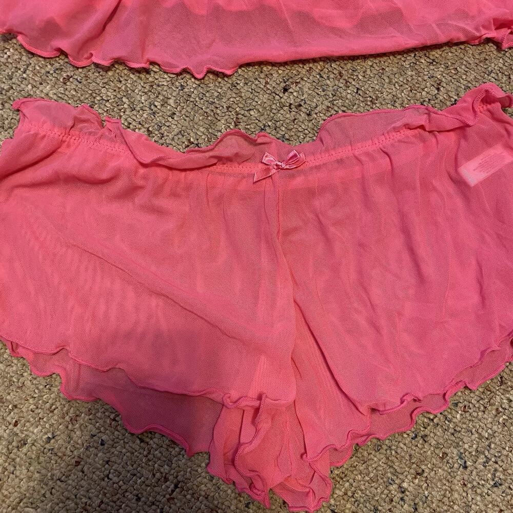 New HUSH INTIMATES Lessie Pink Babydoll Fairy Lace Tap Set Sexy WomenS Lingerie - Picture 11 of 11